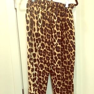 Leopard joggers